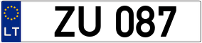 Trailer License Plate